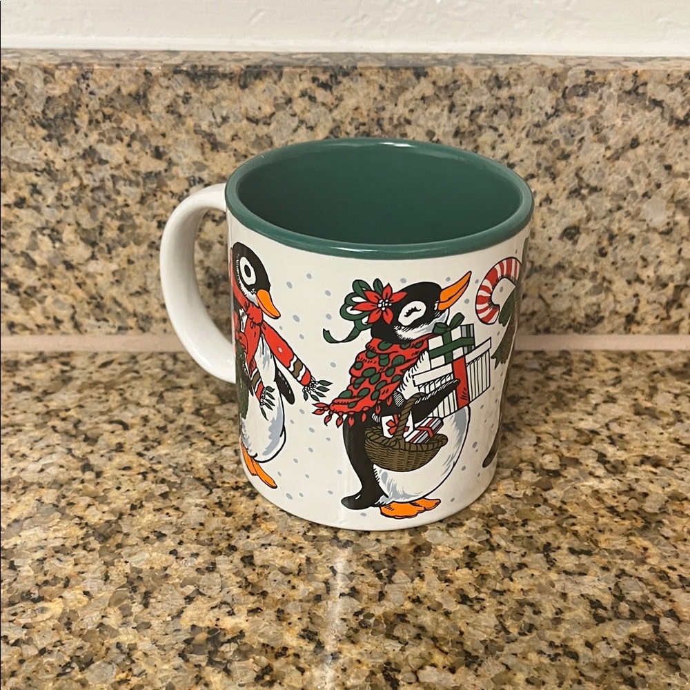 Vintage Potpourri Press Christmas Penguin Mug - Japan 1987
